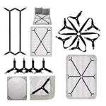 sangles élastiques ajustables clips métalliques maintien draps lit noir modernes 70cm 280cm