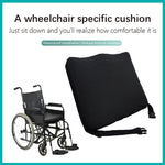 coussin fauteuil roulant imperméable anti décubitus bleu blanc mousse pe texture gel douceur ceinture