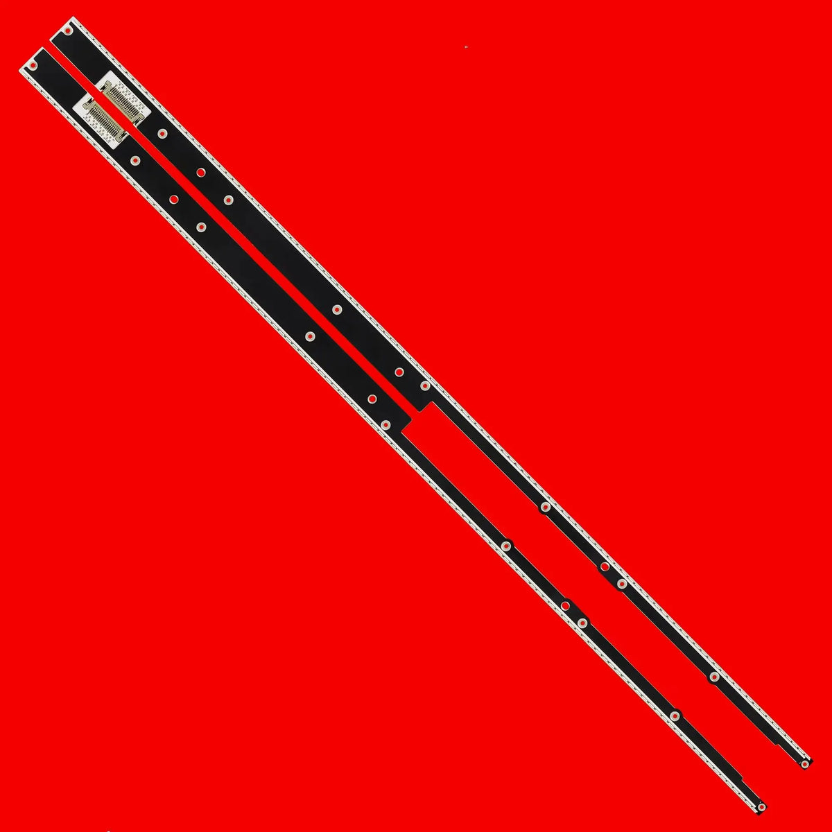 ruban mesure noir rouge lignes blanches moderne décoration led flux lumineux autonome