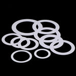 anneaux fixation blancs métal ronds lisses opaques abat jours projecteurs led