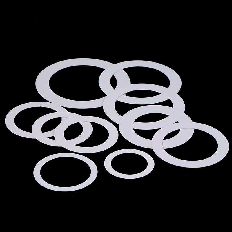 anneaux fixation blancs métal ronds lisses opaques abat jours projecteurs led