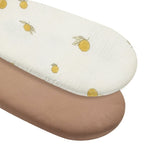 draps housses bébé unisexe 1ans polyester coton quatre saisons imprimé animaux ondulés blanc roseclair