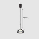 suspension lumineuse moderne noir transparent plafonnier nordique têtes 90cm suspendre inoxydable
