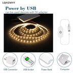bande led flexible blanc 3000k 6000k controle tactile usb alimentation adaptable