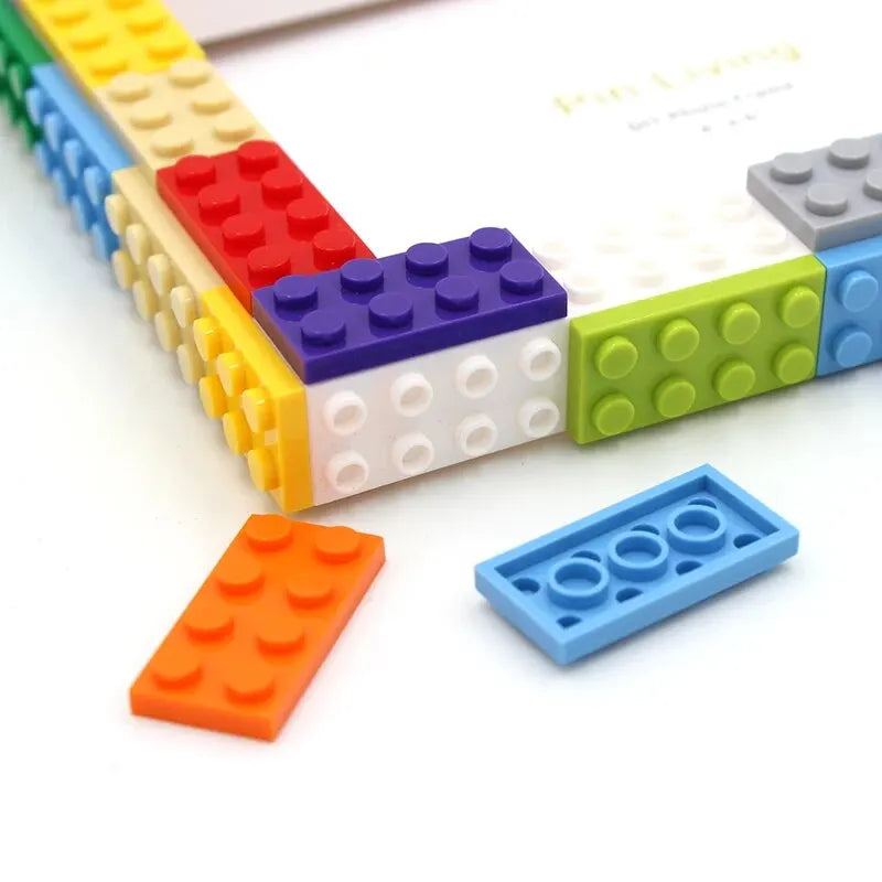 cadre photo diy multicolore texture lego créatif moderne figurines lego