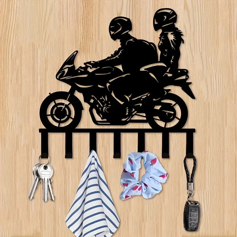 porte manteaux mural moto conducteur passager clés parapluie serviettes casques cuisine