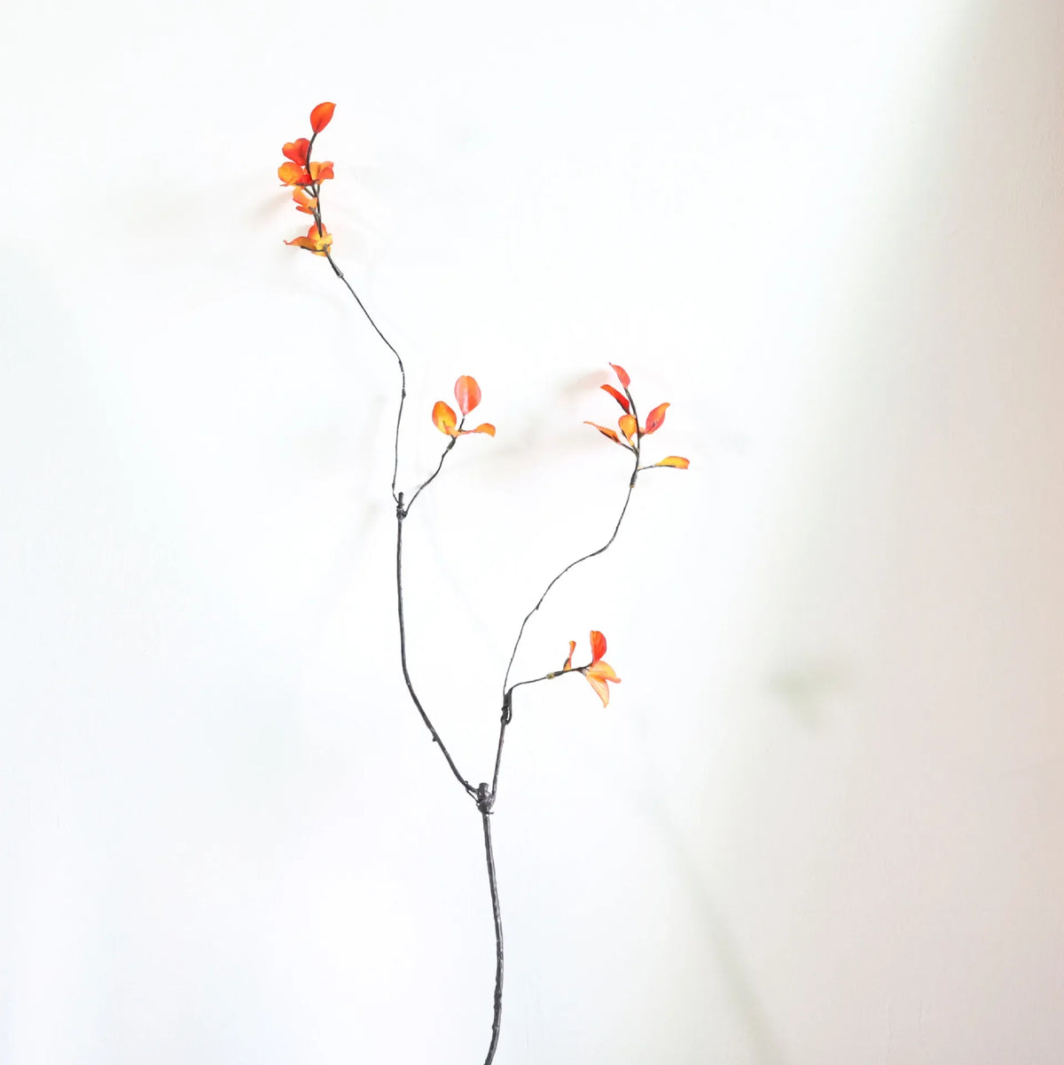 branche artificielle feuilles rouges orange décoration extérieure naturelle 57cmbranches feuilles brillantes automne decoration maison