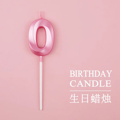 bougies chiffres rose bleu moderne festives tringle cire paraffine anniversaire mariageDecorationFete