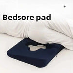 coussin prévention ulcères pression bleu foncé mousse pu polyester tissu petits points confortable ergonomique