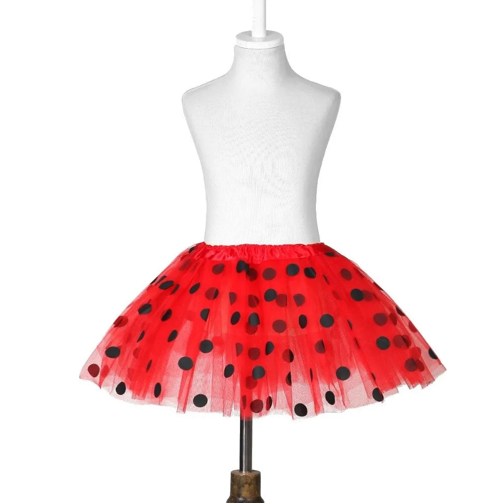 jupe tutu points classique couleur rose bleu orange violet translucide élastique femme junior été