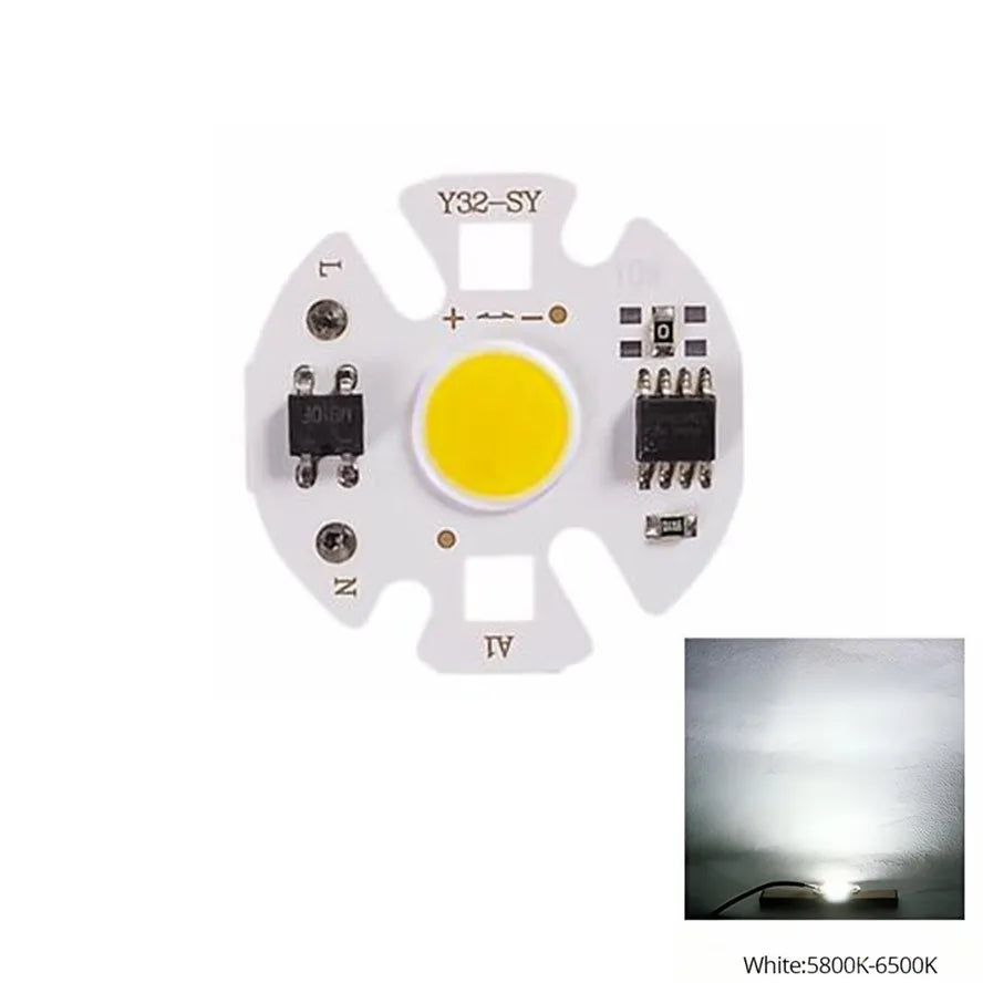 plaque led blanc moderne 31mm 31mm circulaire composants électroniques 7w 12w