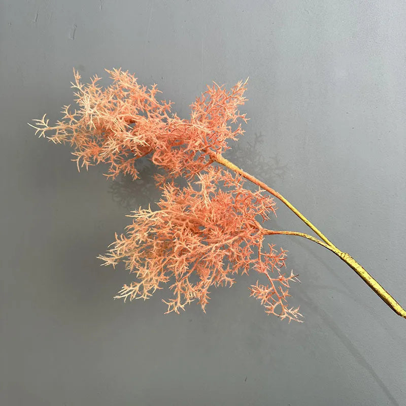 branche artificielle feuilles vertes ornement extérieur exposition naturelle orange blanc