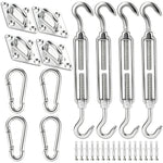 corde ressort argentée lisse industrielle fixations clous expansibles inoxydables jardin plantation abri
