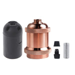 ampoule vis e27 bronze noir cuivre argenté texture brossée vintage opacité fixée vis câble