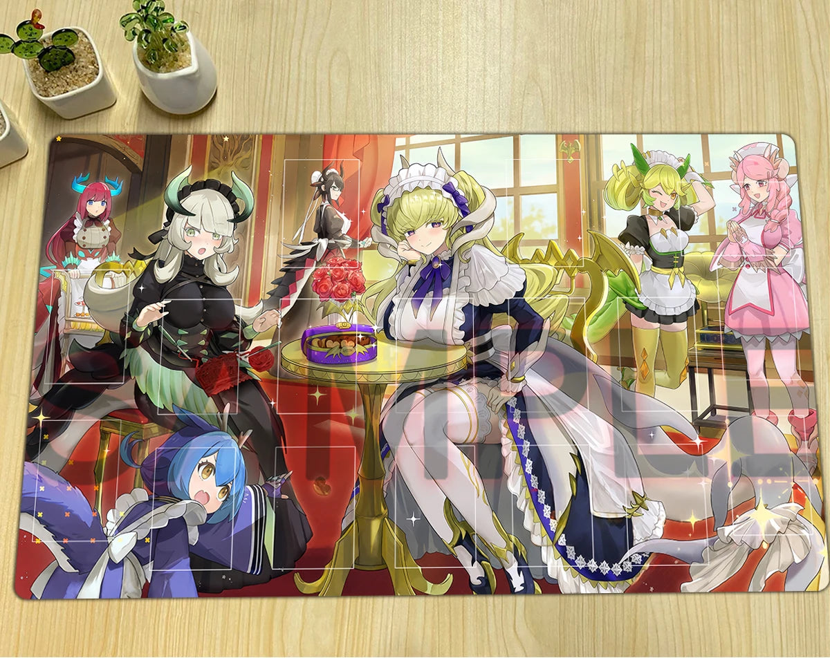 tapis souris jeu multicolore anime personnages servantes zones cartes opaques gaming