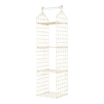 étagère suspendue moderne rose pâle étages hooks rangement serviettes pulls
