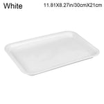 assiettes modernes plastique opaques rouge blanc noir sauciers anti débordement intérieur extérieur 18cm 35cm