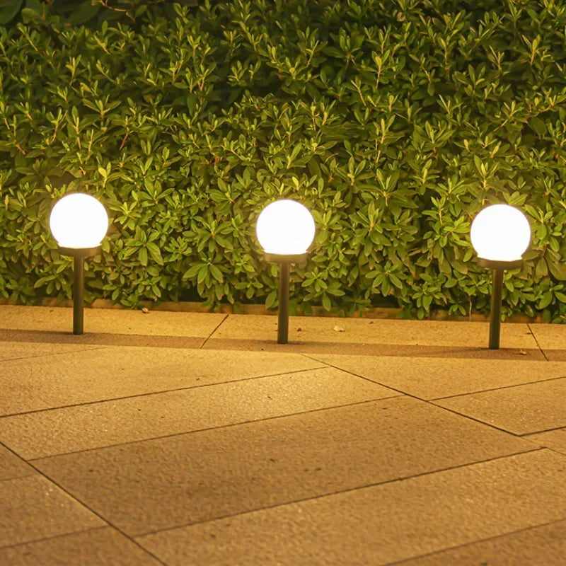 lumière solaire blanche moderne sphérique autoinstallation extérieure jardin décoration festiveextérieur led ip65 étanche