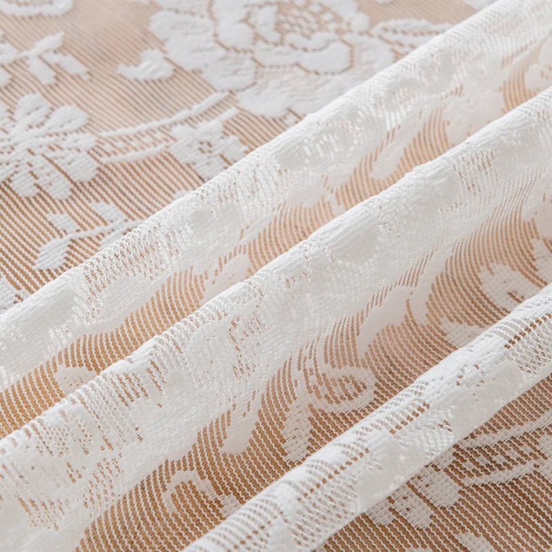 nappe table broderie florale beige réutilisable machine classique tassel mariage fêtesextérieur