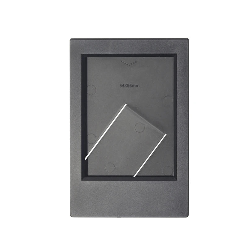 cadre photo moderne minimaliste couleur jaune noir vert blanc bleu rose violet support triangulaire