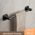 porte serviettes mural adhésif noir gris blanc lisse moderne sans perçage