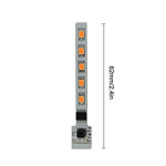 ruban led blanc orange points lumineux moderne adhésif connecteur câble solaire 62mm autonomie