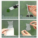 patchs réparation moustiquaire adhésifs formes animales chat oiseau décorative facile pose semi transparent
