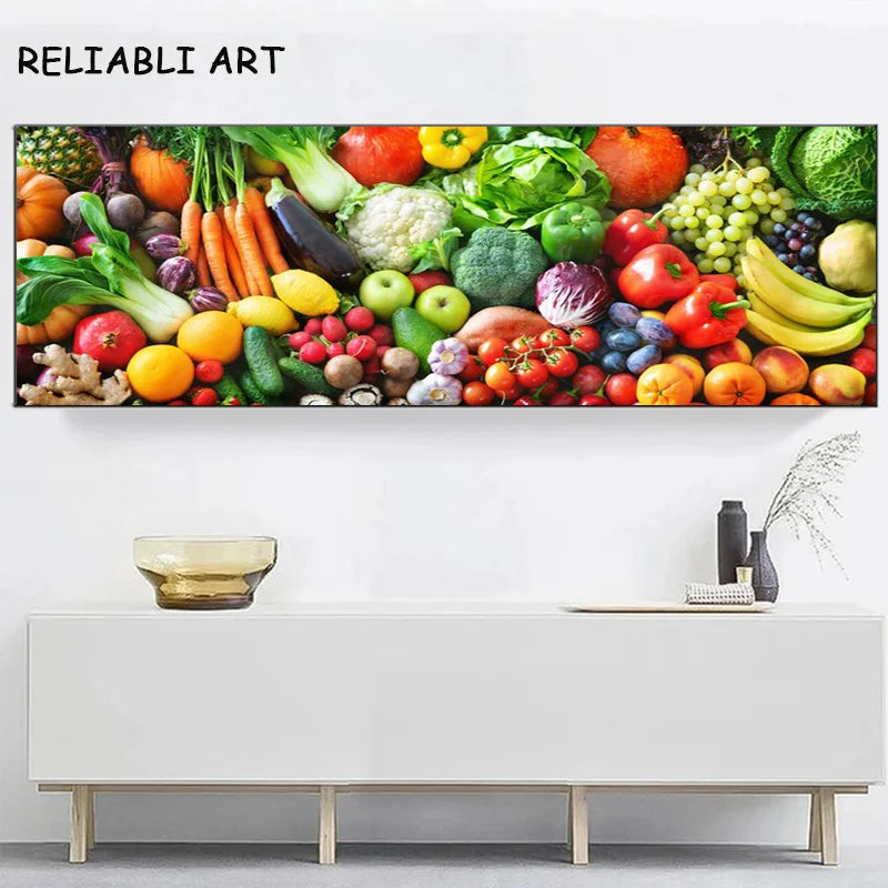 Tableau déco moderne dans une cuisine avec éclairage naturel