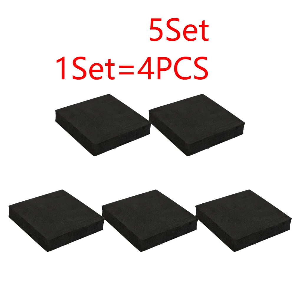 anti vibration pad noir pratique 100x100x20mm résistant antidérapant tapis protection meuble sol