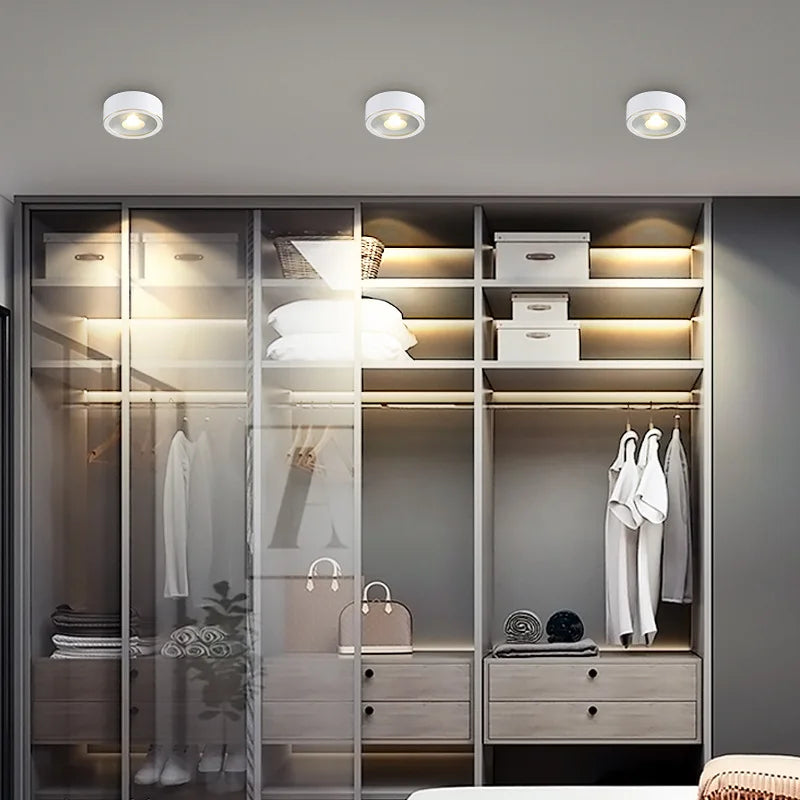 spot led moderne rond anti éblouissement cuivre blanc noir or intérieur salon chambre