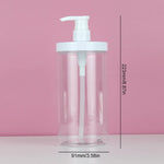 flacons distributeurs pompe gel douche 1000ml 500ml transparent moderne minimaliste