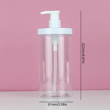flacons distributeurs pompe gel douche 1000ml 500ml transparent moderne minimaliste