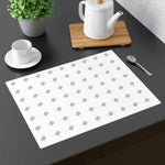 Set de table bleu lavable dans une cuisine moderne