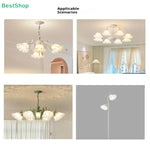 abat jour blanc plissé moderne opaque lampes table suspension murale