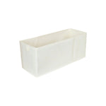 boîtes rangement tissu beige moderne opaques étroites longues sous lit chambre salon buanderie