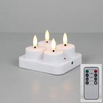bougies led rechargeables blanc modernes télécommande boîte rangement câble usb 12pcs 4pcs 6pcs