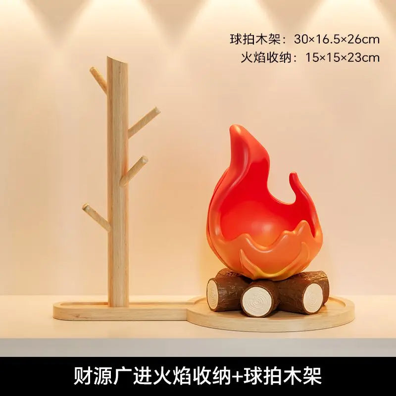 bougies décoratives créatives flammes stylisées bois modernes intérieur extérieur festive cadeau rouge orange