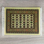 tapis sol persan motif floral classique franges décoration intérieur maison