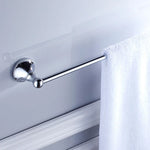porte serviettes mural or chrome lisse brillant classique vis fixé serviette blanche