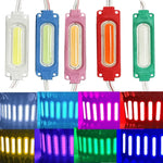 Modules LED multicolores 12V blanc bleu rose orange vert jaune violet moderne 50x70mm