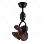 ventilateur suspendu moderne noir bois naturel minimaliste salon cuisine