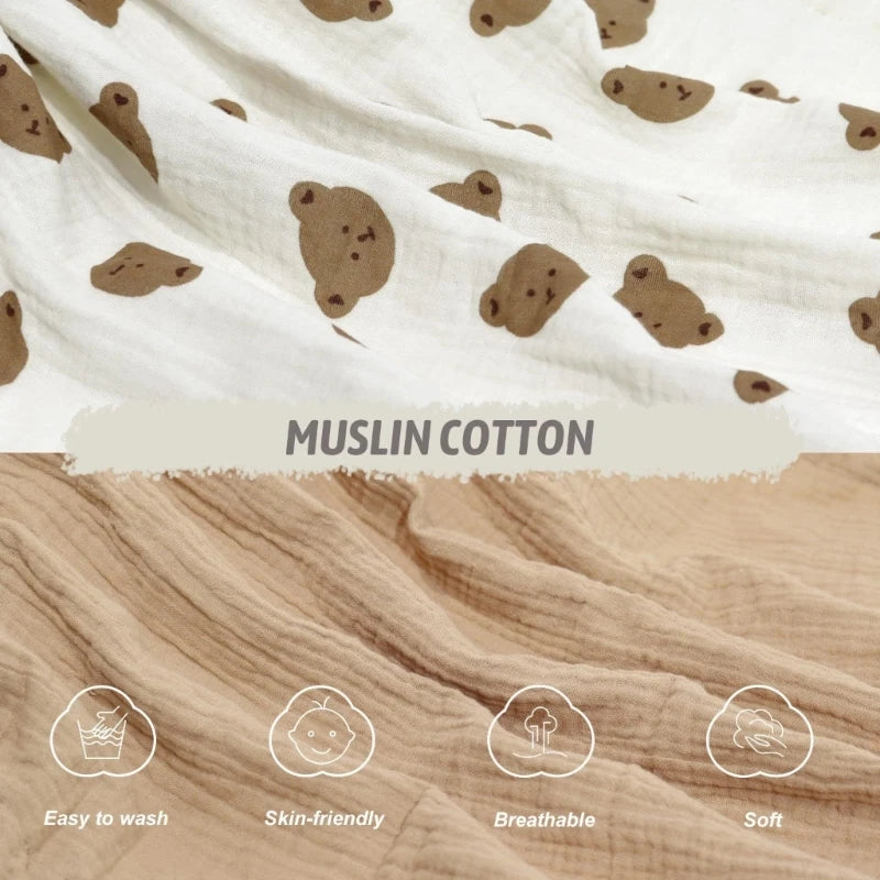 draps housses bébé unisexe 1ans polyester coton quatre saisons imprimé animaux ondulés blanc roseclair