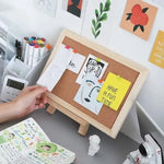 tableau decoratif bois liège panneau mural photos punaises corde modernes minimalistes