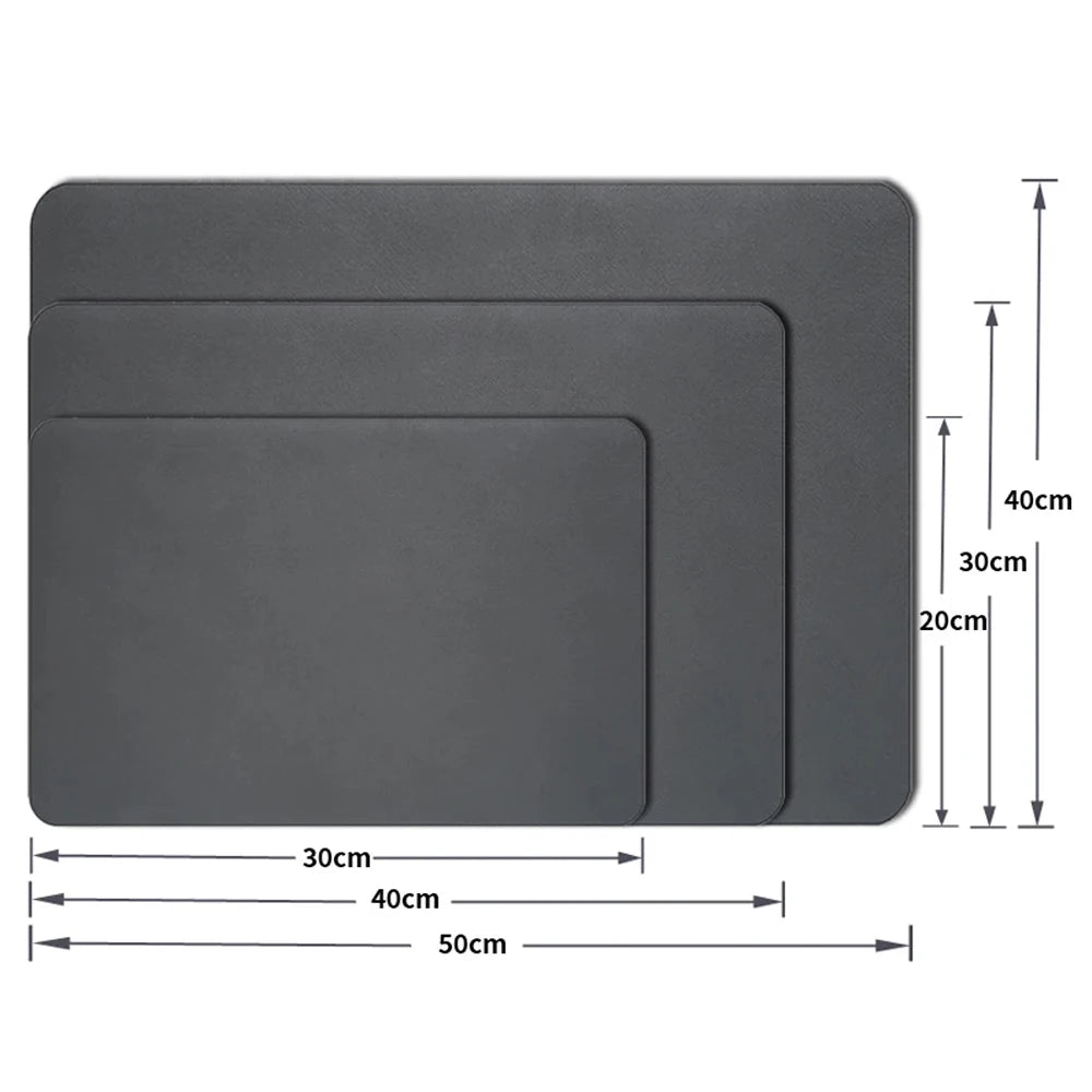 tapis cuisine moderne simili cuir noir absorbant rapide antidérapant 30x40cm vaisselle