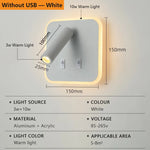 lampe murale led orientable prise usb moderne chambre cuisine entree
