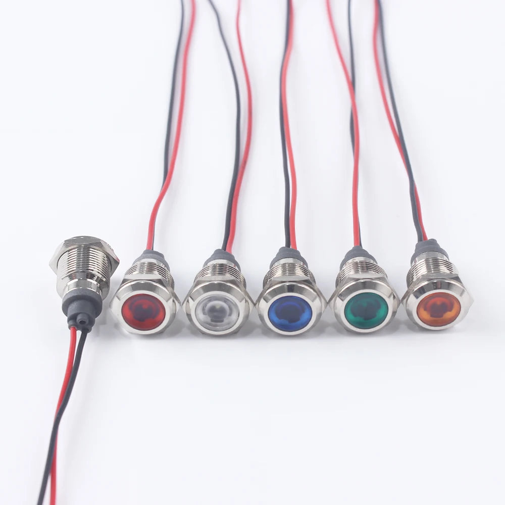 ampoules led 12v 24v 6v rouge bleu vert blanc adhésives câbles ronds modernes