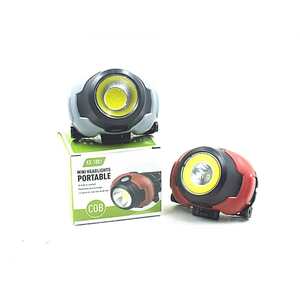 lampe frontale led gris rouge camping hiking fishing certifiée ccc ul vde cqc lisse
