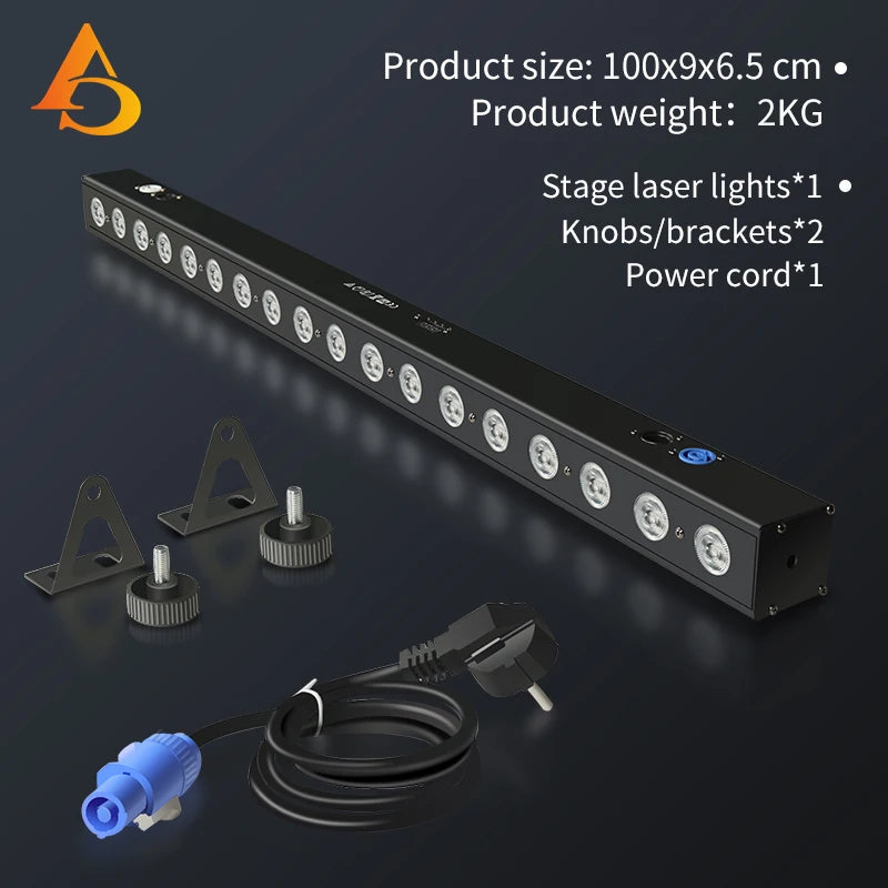 lampe murale led noir moderne clips câble alimentation éclairage scène professionnelle djs rgbw rgbwuv