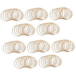 bracelets métal doré lisses minimalistes pack 100 unités opaques métal doré