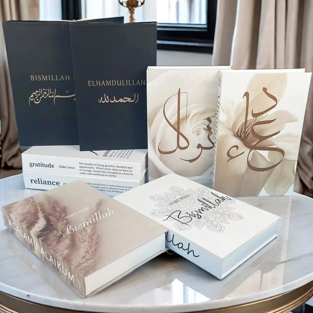Boîte de rangement livre décoratif islamique Kaaba vue de face